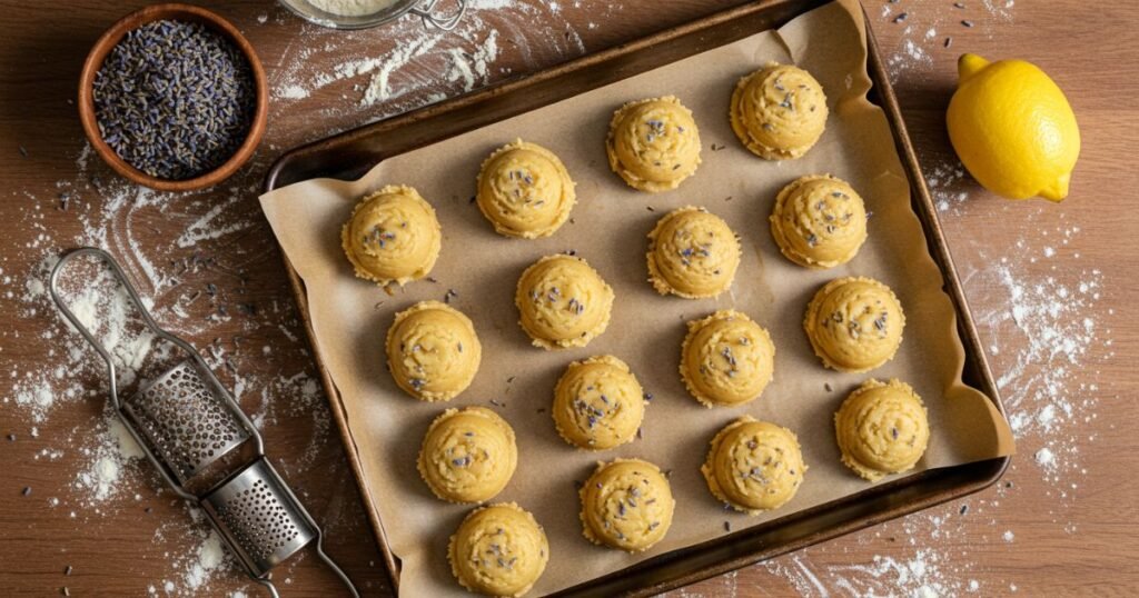 ingrediants of Lemon Lavender Cookies
