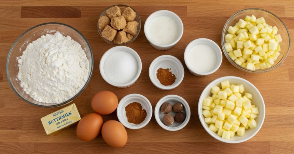 Baked Apple Fritter Ingredients