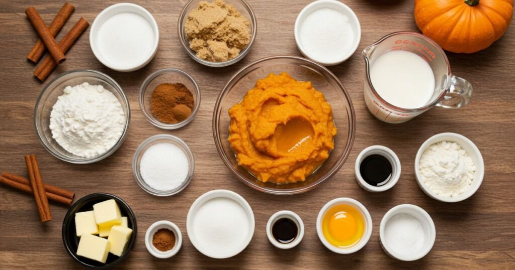Ingredients for Maple glazed Donuts