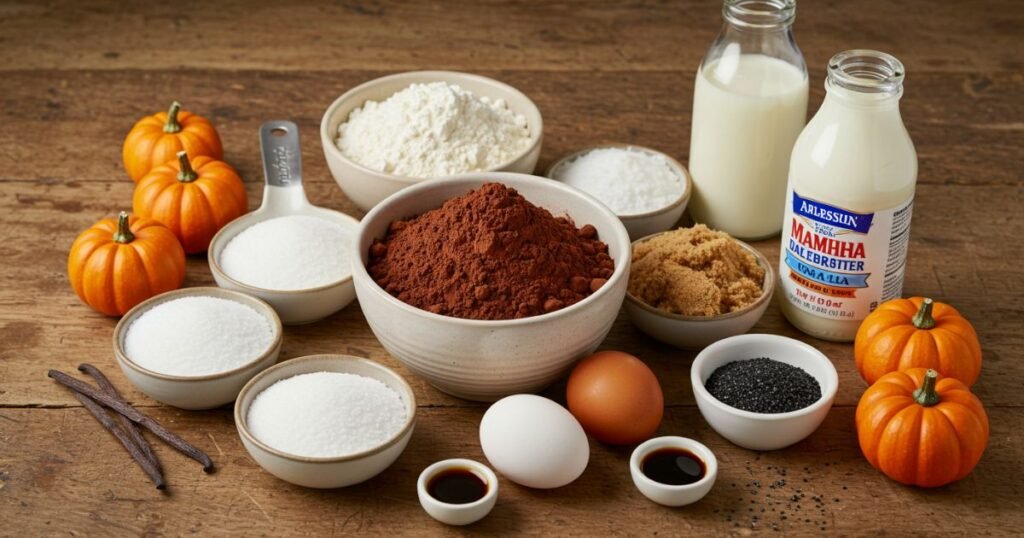 ingredients for Butter Pecan Cake