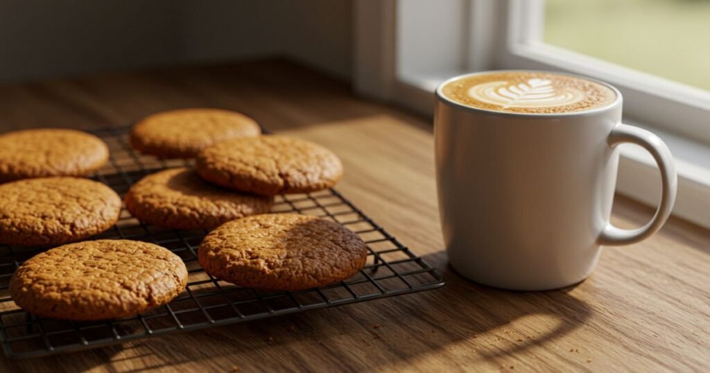Biscoff Cookies on Baking Tray