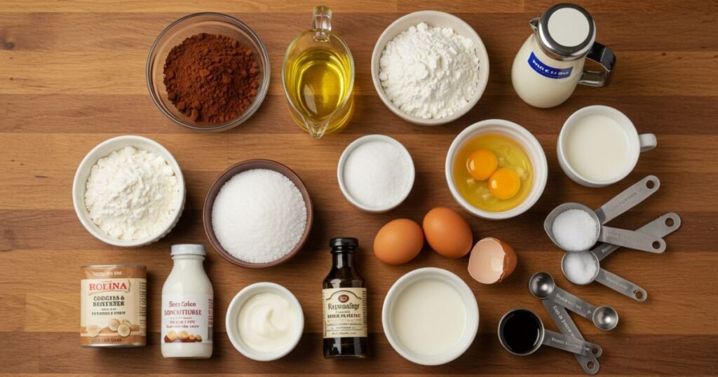 Chocolate Swiss Roll Ingredients