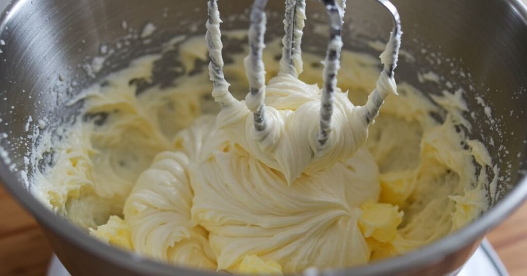 Creaming Butter and Sugar for French Butter Cake
