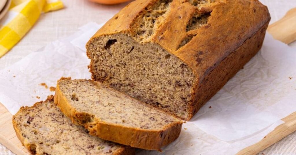 Freshly Baked Banana Bread Loaf