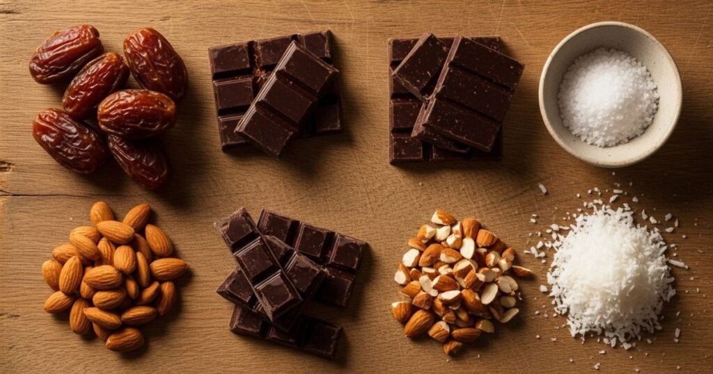 Ingredients for Dubai Chocolate Date Bark