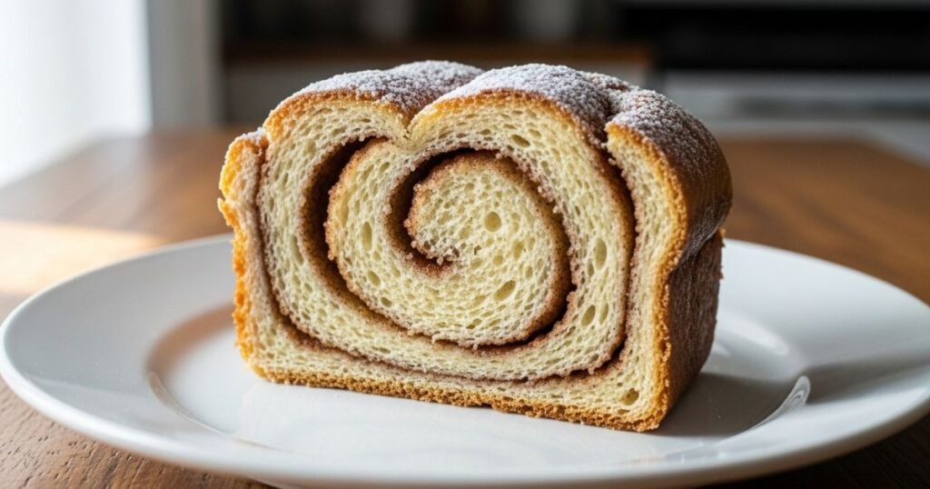 Sliced Cinnamon Donut Bread