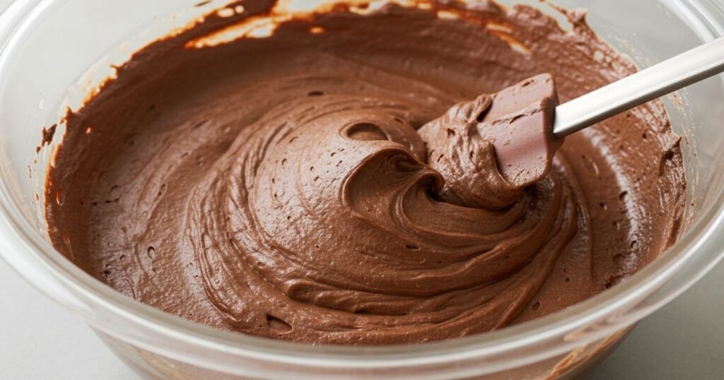 Whipped Chocolate Mousse in Bowl