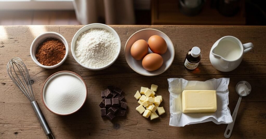 Decadent Tuxedo Cake Ingredients