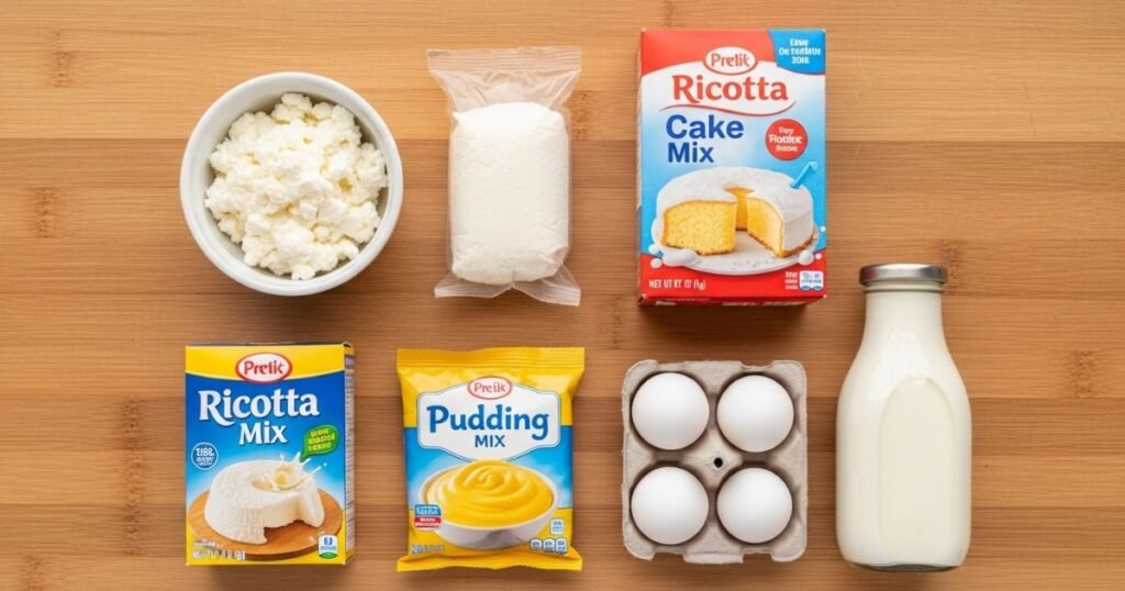 Ingredients for Italian Love Cake