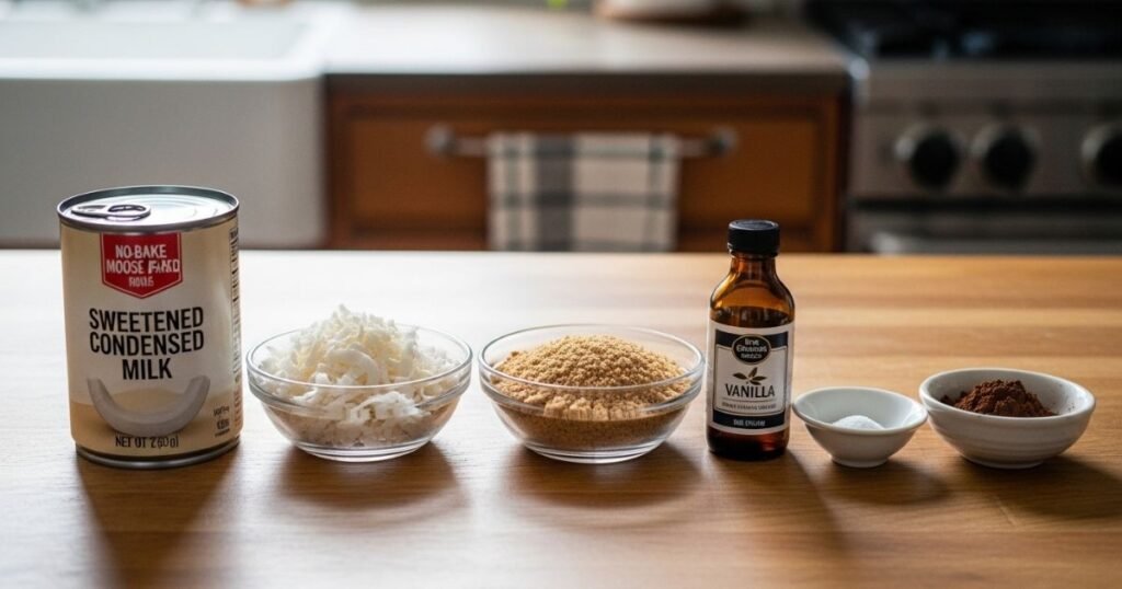 Ingredients for No-Bake Moose Farts