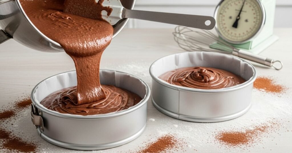 Mixing the Chocolate Batter