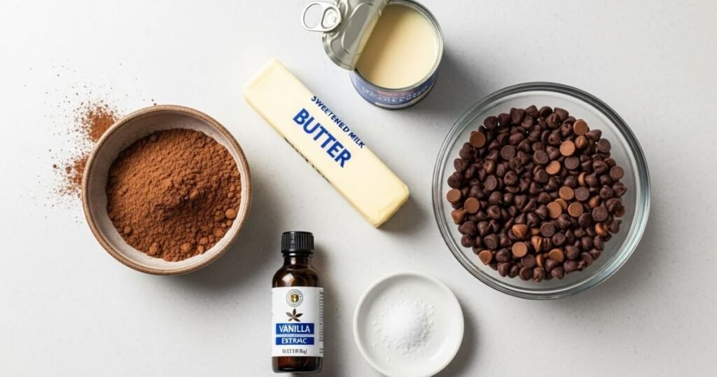 Brownie batter being spread into a square baking pan with a spatula