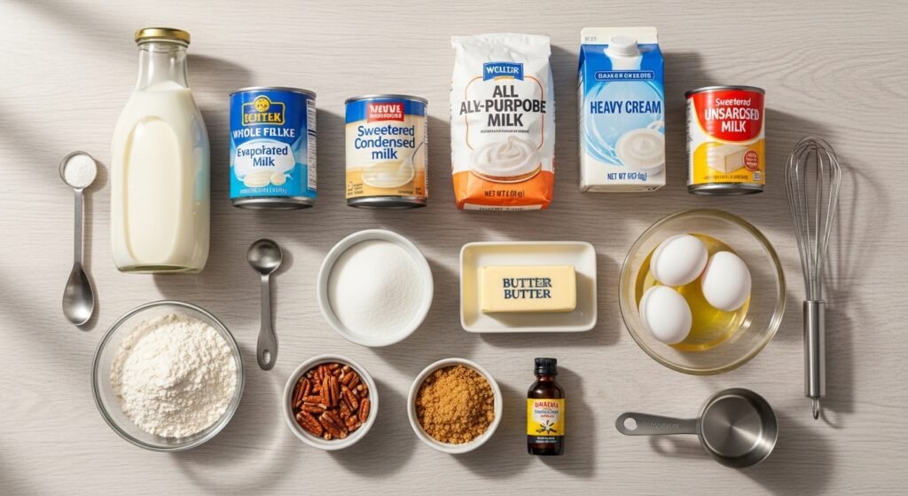 Butter pecan tres leches cake ingredients