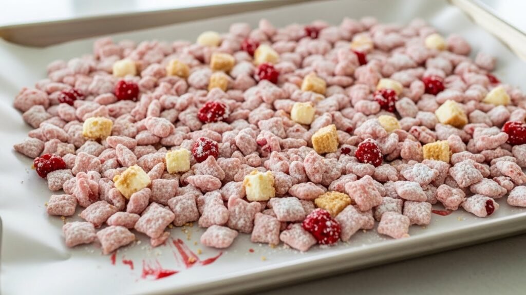 Puppy chow cooling after coating
