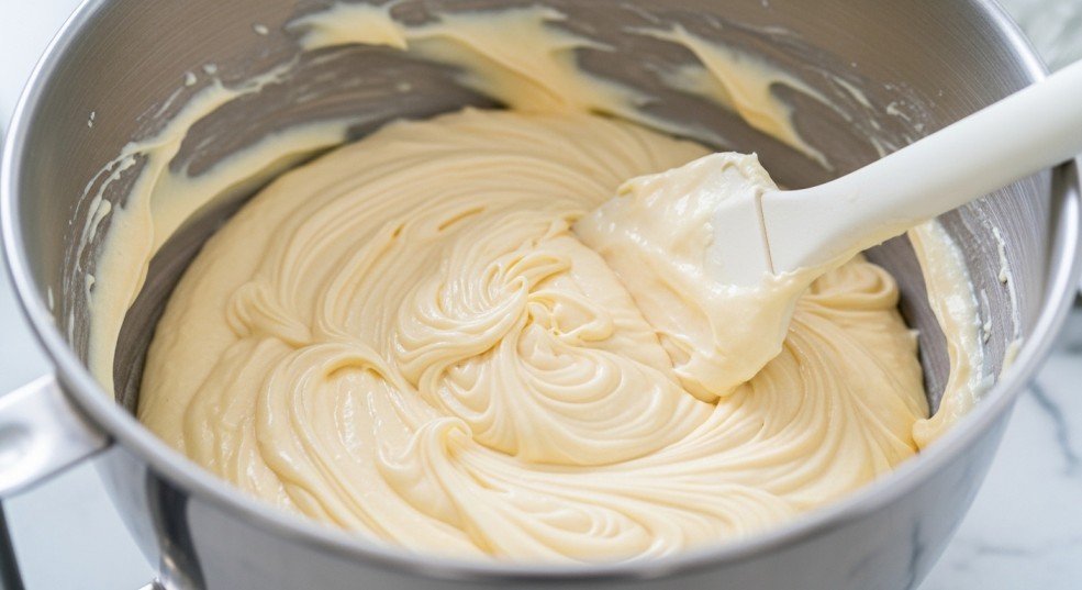 White chocolate cheesecake batter