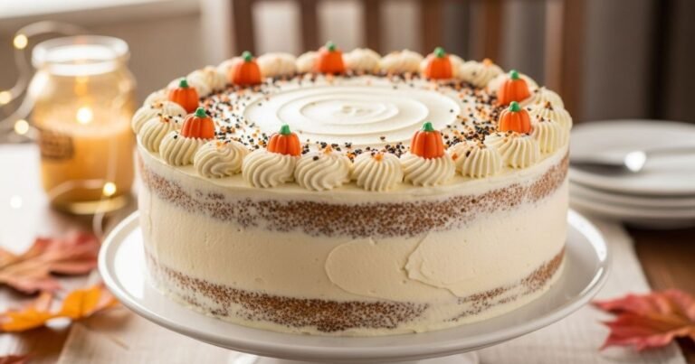 Spiced Pumpkin Halloween Cake