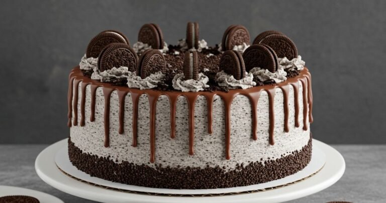 Decorated Chocolate Oreo Cake