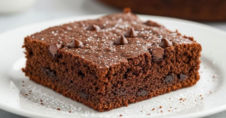 Sliced Chocolate Zucchini Cake
